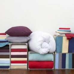 Non Iron Plain Dye White Fitted Valance Sheet -Home Furnishing Store 1000000604 alt02