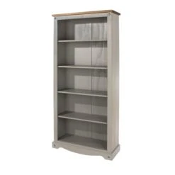 Corona Tall Bookcase, Grey -Home Furnishing Store 1000108038 alt02