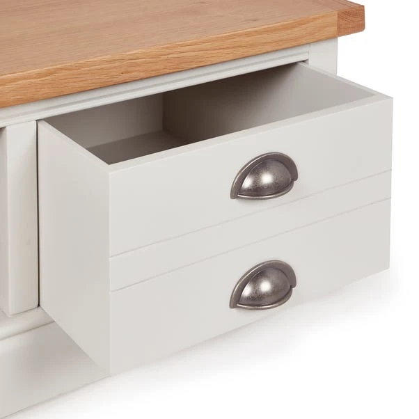 Compton Coffee Table With Baskets, Ivory 8 Compton Coffee Table With Baskets, Ivory - Image 6