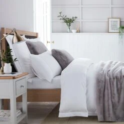 Dorma Purity Faux Fur Grey Bedspread -Home Furnishing Store 1000167075 alt02