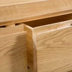 Curve 5 Drawer Chest, Oak -Home Furnishing Store 1000169304 alt04