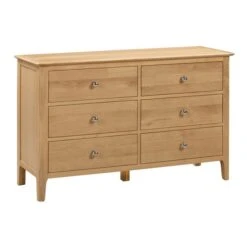 Cotswold Wide 6 Drawer Chest, Oak -Home Furnishing Store 1000169821 alt02