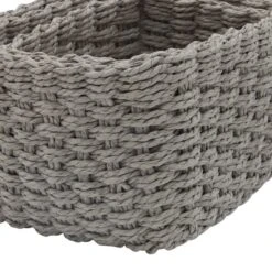 Set Of 3 Paper Rope Grey Storage Baskets -Home Furnishing Store 1000182508 alt04