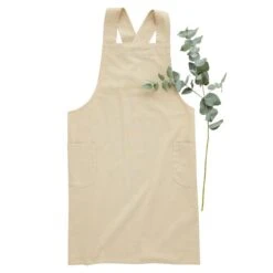 Cotton Cross Over Apron Natural -Home Furnishing Store 1000185073 alt03