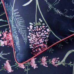 Dorma Winter Garden Navy 100% Cotton Oxford Pillowcase Pair -Home Furnishing Store 1000187103 alt01