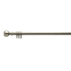 Ashton Fixed Metal Curtain Pole With Rings -Home Furnishing Store 30079225