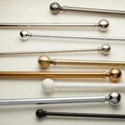 Ashton Extendable Metal Curtain Pole With Rings -Home Furnishing Store 30201837 alt07