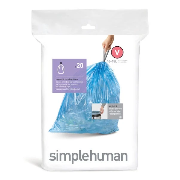 Simplehuman Pack Of 20 V 46L Bin Liners 3 Simplehuman Pack Of 20 V 46L Bin Liners