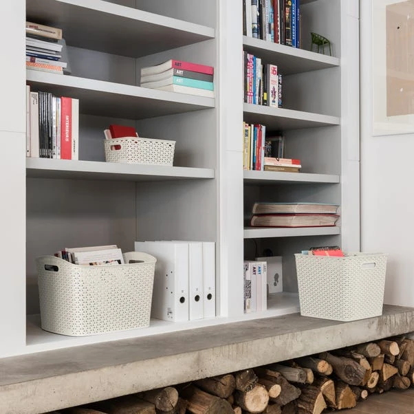 Curver Plastic Storage Basket 12 Curver Plastic Storage Basket - Image 10