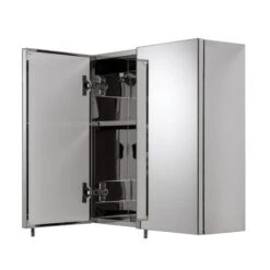 Avon Stainless Steel Double Door Cabinet -Home Furnishing Store 30300614 alt04