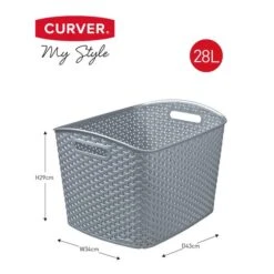 Curver Plastic Storage Basket 25 Curver Plastic Storage Basket -Home Furnishing Store 30300622 alt05