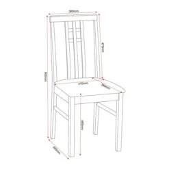 Vienna 2 Seater Square Dining Table With 2 Chairs -Home Furnishing Store 30359258 alt09