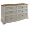 Corona Wide 6 Drawer Chest, Pine 2 Corona Wide 6 Drawer Chest, Pine -Home Furnishing Store 30412687
