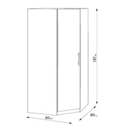 Harmony Acton Corner Wardrobe, White 15 Harmony Acton Corner Wardrobe, White -Home Furnishing Store 30424021 alt07