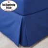 Non Iron Plain Dye Navy Pleated Valance 2 Non Iron Plain Dye Navy Pleated Valance -Home Furnishing Store 30565003