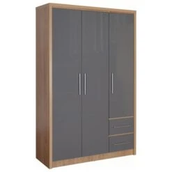 Seville Triple 2 Drawer Wardrobe