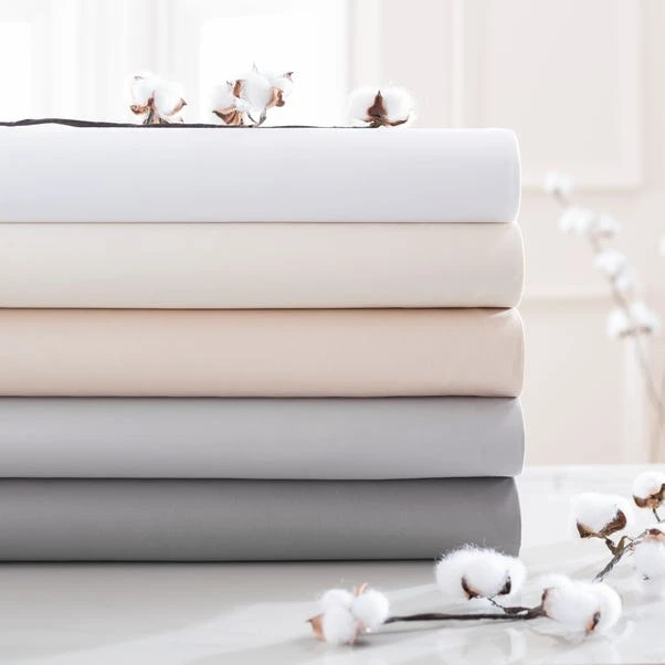 Dorma Smooth & Soft 300 Thread Count Cotton Sateen Flat Sheet 14 Dorma Smooth & Soft 300 Thread Count Cotton Sateen Flat Sheet - Image 12