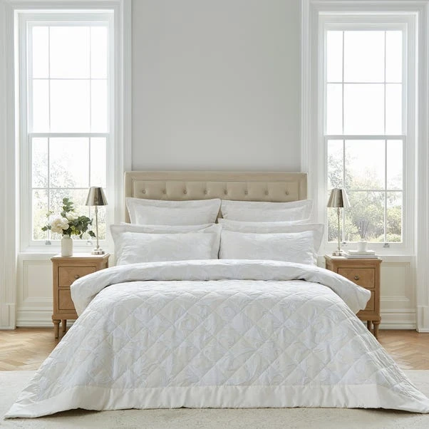 Dorma Acanthus Jacquard Bedspread 3 Dorma Acanthus Jacquard Bedspread