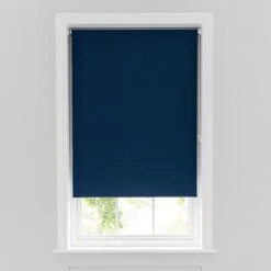 Navy Blackout Moisture Resistant Roller Blind 7 Navy Blackout Moisture Resistant Roller Blind -Home Furnishing Store 30652025 alt02