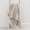 Super Soft Ombre Stripe Natural Throw -Home Furnishing Store 30655831