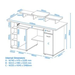 San Diego Desk - Beech -Home Furnishing Store 30661471 alt09