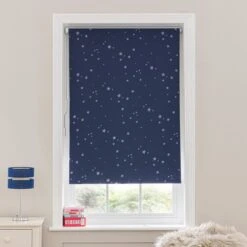 Glow In The Dark Stars Cordless Blackout Roller Blind -Home Furnishing Store 30672563