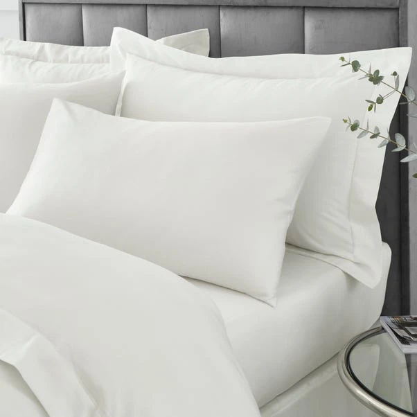 Hotel Cotton 230 Thread Count Sateen Standard Pillowcase Pair 3 Hotel Cotton 230 Thread Count Sateen Standard Pillowcase Pair