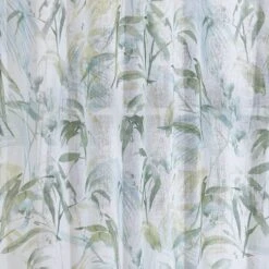 Tropical Leaf Hidden Tab Top Single Voile Panel 36 Tropical Leaf Hidden Tab Top Single Voile Panel -Home Furnishing Store 30676515 alt02