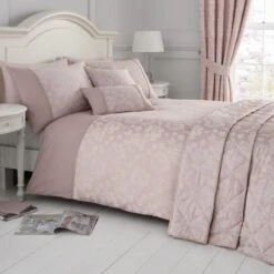 Serene Blossom Blush Duvet Cover And Pillowcase Set -Home Furnishing Store 30676895