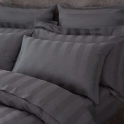 Hotel Cotton 230 Thread Count Stripe Standard Pillowcase Pair -Home Furnishing Store 30691303