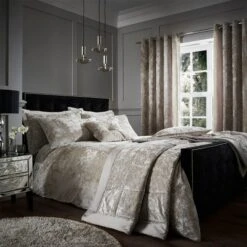 Catherine Lansfield Crushed Velvet Duvet Cover And Pillowcase Set -Home Furnishing Store 30705470