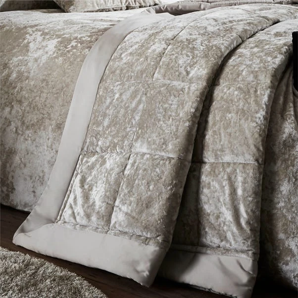 Catherine Lansfield Crushed Velvet Bedspread 3 Catherine Lansfield Crushed Velvet Bedspread