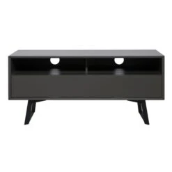 Carbon TV Unit, Black For TVs Up To 55"