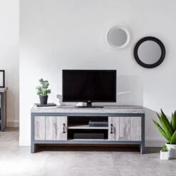 Boston TV Unit, Grey For TVs Up To 50"
