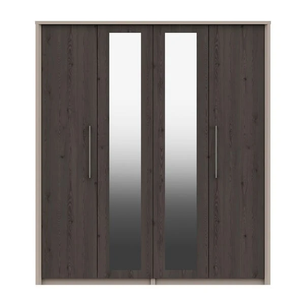 Dolan 4 Door Wardrobe, Mirrored 3 Dolan 4 Door Wardrobe, Mirrored
