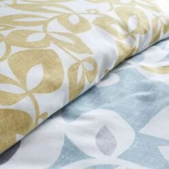 Catherine Lansfield Inga Leaf Teal Reversible Duvet Cover & Pillowcase Set -Home Furnishing Store 30710632 alt03