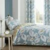 Catherine Lansfield Inga Leaf Teal Reversible Duvet Cover & Pillowcase Set -Home Furnishing Store 30710634