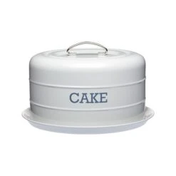 Grey Cake Storage Tin