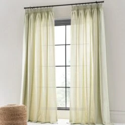 Linen Look Tab Top Pencil Pleat Curtains -Home Furnishing Store 30720141 alt01