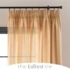 Linen Look Tab Top Pencil Pleat Curtains 2 Linen Look Tab Top Pencil Pleat Curtains -Home Furnishing Store 30720143