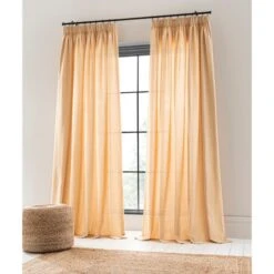 Linen Look Tab Top Pencil Pleat Curtains -Home Furnishing Store 30720143 alt01