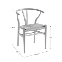 Lara Wishbone Dining Chair, Beech Wood 29 Lara Wishbone Dining Chair, Beech Wood -Home Furnishing Store 30720378 alt09
