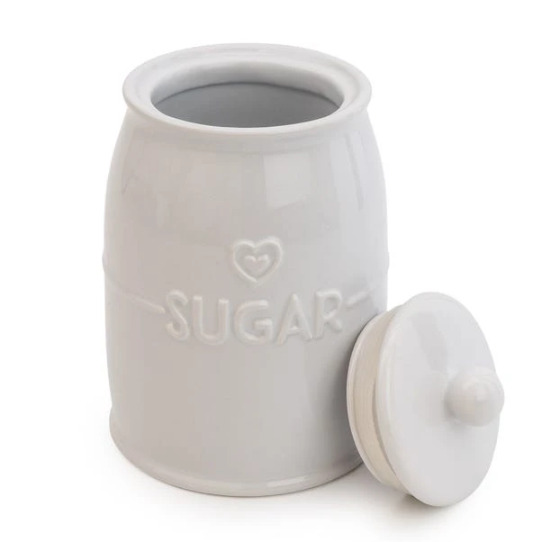 White Hearts Sugar Canister 5 White Hearts Sugar Canister - Image 3