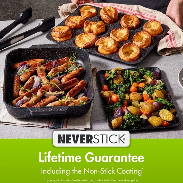 Neverstick Non-stick Aluminium Baking Tray, 31cm 6 Neverstick Non-stick Aluminium Baking Tray, 31cm - Image 4