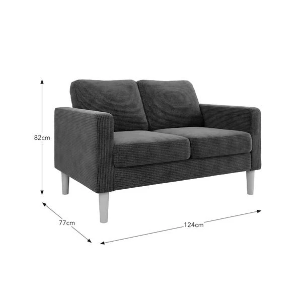 Jacob Velvet Small 2 Seater Sofa 11 Jacob Velvet Small 2 Seater Sofa - Image 9