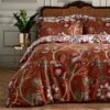 Paoletti Botanist Rust 100% Cotton Reversible Duvet Cover And Pillowcase Set -Home Furnishing Store 30746990