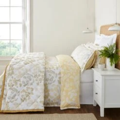 Dorma Daylesford Yellow 100% Cotton Bedspread 12 Dorma Daylesford Yellow 100% Cotton Bedspread -Home Furnishing Store 30752384 alt01