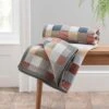 Super Soft Mini Squares Orange Throw -Home Furnishing Store 30753891