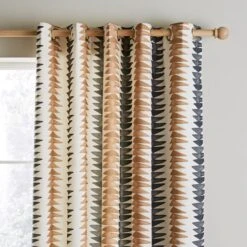 Global Stripe Eyelet Curtains -Home Furnishing Store 30755287