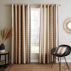 Global Stripe Eyelet Curtains -Home Furnishing Store 30755288 alt01